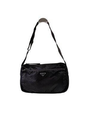 Prada Nylon Crossbody Bag Black Tessuto Shoulder Bag